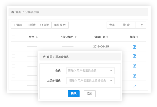 快速招募不斷裂變，實現(xiàn)全網分銷